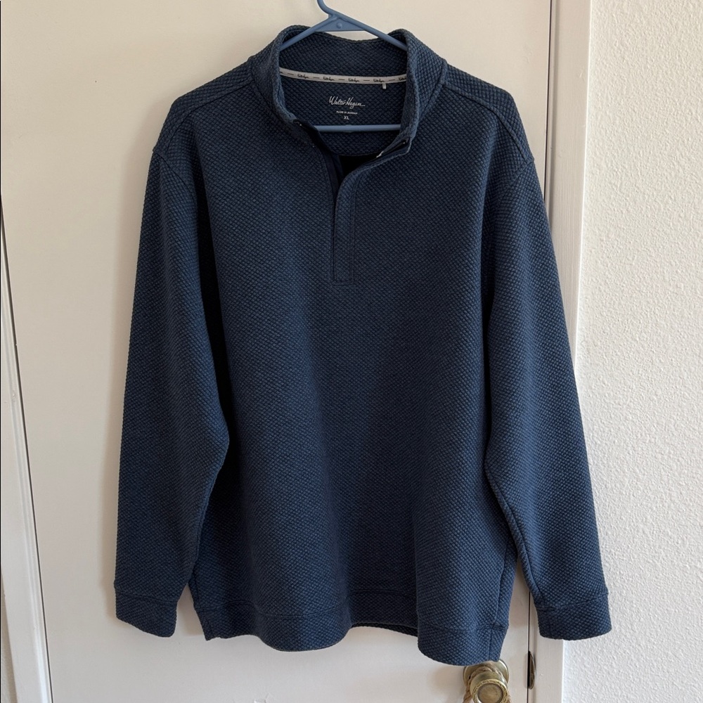 Walter Hagen Blue Quilted Golf Pull Over XL